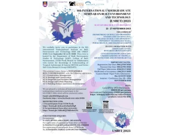 6TH UNDERGRADUATE SEMINAR ON BUILT ENVIRONMENT (USBET 2023)
